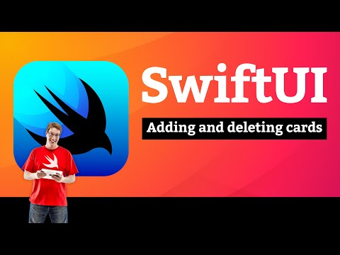 Adding and deleting cards – Flashzilla SwiftUI Tutorial 15/15 thumbnail