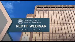 Rural Economic Development Tax Increment Financing (REDTIF) Webinar