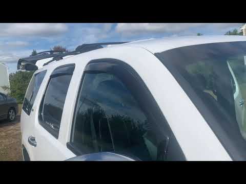 WeatherTech in channel rain guards installation