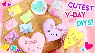 KAWAII Valentine&#39;s Day DIYs! 💖 (Squishies, Slime, and Pins)!