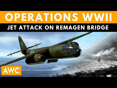 The Luftwaffe's desperate jet attack to destroy the bridges at Remagan - 14th March 1945