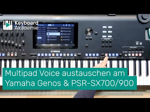 Multipad Voice austauschen am Yamaha Genos & PSR-SX700/900