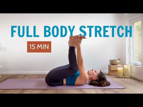 15 Min Full Body Stretch | Relaxing Yoga To Release Tension