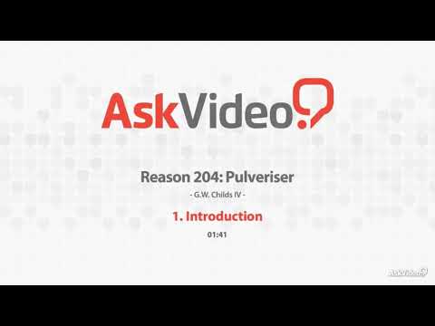 Pulverizer Course For Reason B Video