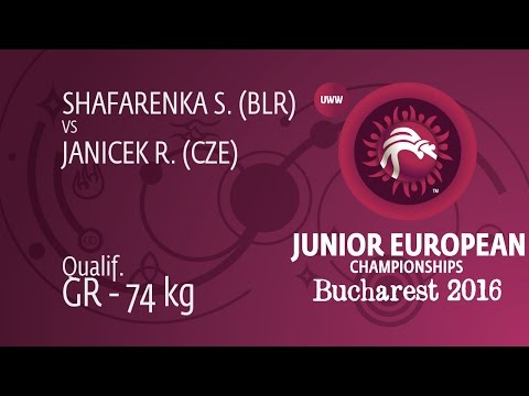 Qual. GR - 74 kg: S. SHAFARENKA (BLR) df. R. JANICEK (CZE) by TF, 8-0