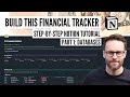 A Financial Notion: My Financial Tracker Build | Step-by Step Notion Tutorial