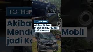 Belok Mendadak di Jalanan, Ibu Ini akibatkan Kecelakaan Beruntun, 7 Kendaraan Terlibat Tanpa Korban