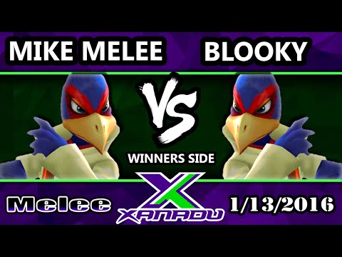 S@X 132 - Mike Melee (Falco) Vs. Blooky (Falco) SSBM Tournament - Smash Melee