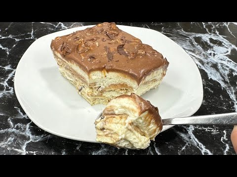 Voici le meilleur gâteau chocolat/caramel SANS CUISSON 👩🏻‍🍳 Dessert express