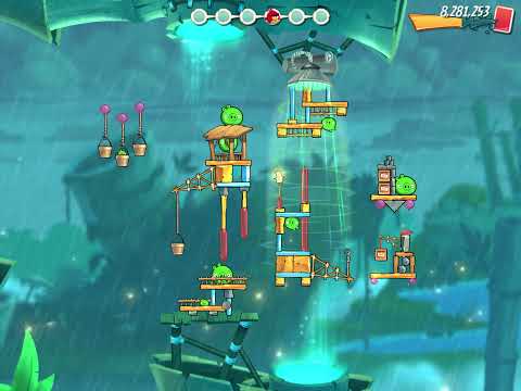 Angry birds 2: hard level 509 (Bamboo Forest/ Gravity Grove)- use support card