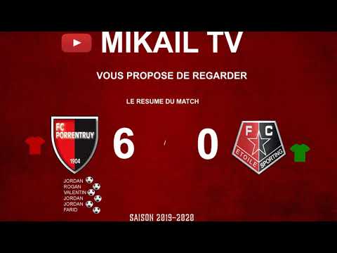 Résumé du match Fc porrentruy vs Fc étoiles sporting