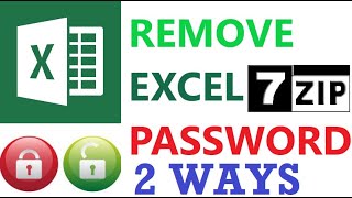 Unprotect Excel | Remove Password From Excel File | Using 7zip (no VBA)