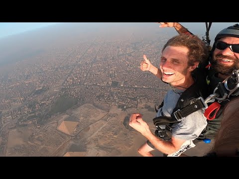 Skydiving over the Pyramids of Giza (Full Video)