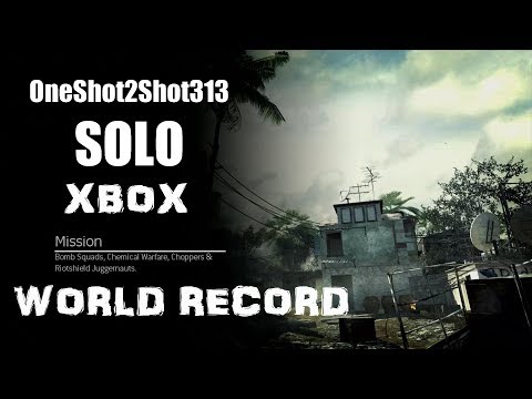 MW3 Survival Mission - Wave 128 Solo World Record (XBox)