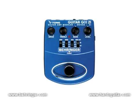Behringer GDI21 V-TONE GUITAR DRIVER DI Guitar Amp Modeler/Direct Recording Preamp/DI Box Demo