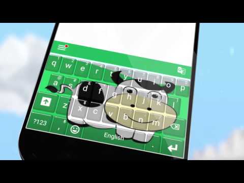 Cute Cow Keyboard Theme Video