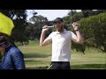 Dylan Buckley And Max Gawn Test Their New Skills On The Course