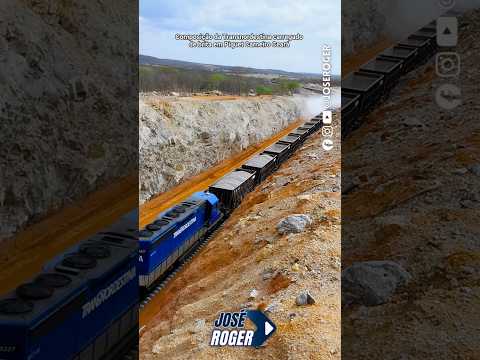 Descarregamento de 60 vagões de brita nas obras da #transnordestina em #piquetcarneiro #ceará #viral