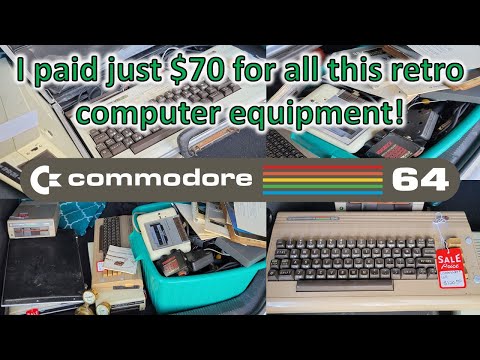 Huge retro gaming computer buy at today's estate sale. Commodore 64, Vic 20, Vintage toys and more.