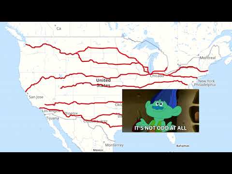 U.S. Interstate System Simplified