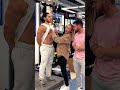 The guy stands like a real mannequin