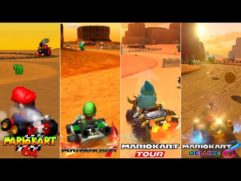 Evolution Of N64 Kalimari Desert Course In Mario Kart Games [1996-2022]