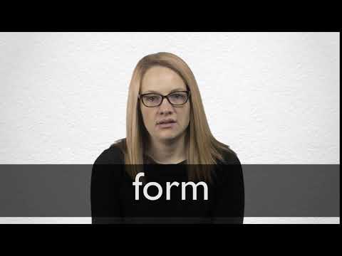 Form Definition And Meaning Collins English Dictionary
