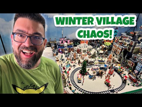 Building My 2025 LEGO Winter Village! (And Total Light Kit Chaos…)