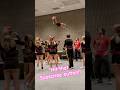 Stunt FALL in team room #CheerSport, no pads, #injury  #cheerleader #worlds #cheer #fail #fyp #viral