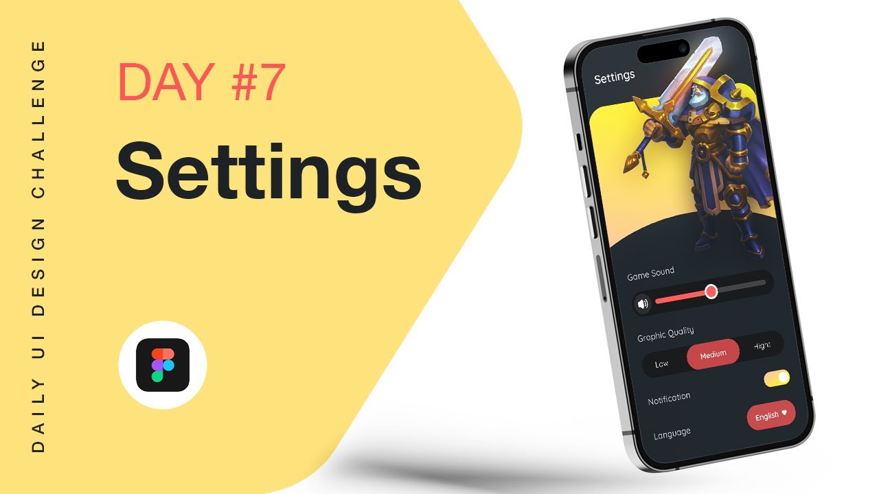 Daily UI 007 | Settings Page UI Design