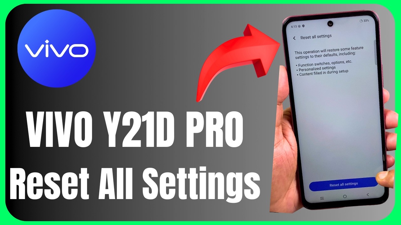 🔄 Vivo Y21D Reset All Settings 😱📱 | Fix Phone Problems Without Data Loss! 🔥