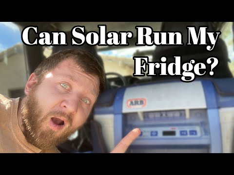 YouTube video about: Can a 100 watt solar panel run a refrigerator?