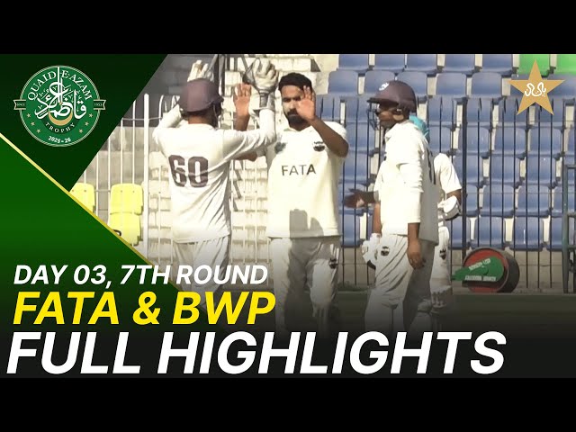 Full Highlights | FATA vs Bahawalpur | Day 3 | Quaid-e-Azam Trophy 2025-26 | PCB | M2P1K