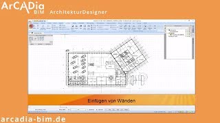 Wände im Grundriss zeichnen &amp; erstellen in ArCADia BIM 10