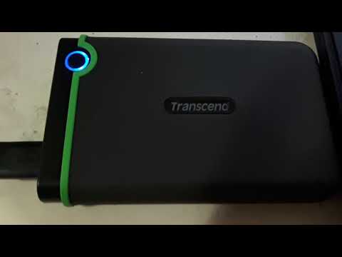Transcend StoreJet 2.5" External Hard Drive Blue light stuck
