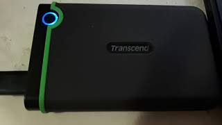 Transcend StoreJet 2.5" External Hard Drive Blue light stuck