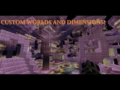 Maxeaman - CUSTOM WORLDS AND DIMENSIONS! - Minecraft Java 20w21a or 20w22a