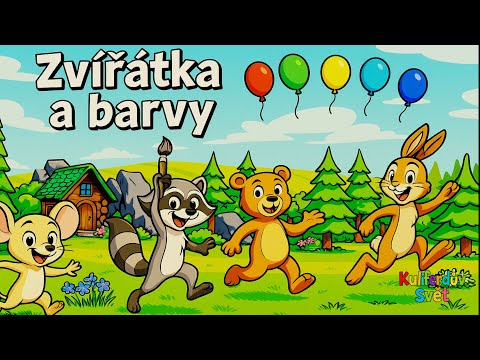 Zvířátka objevují barvy | Písnička pro děti