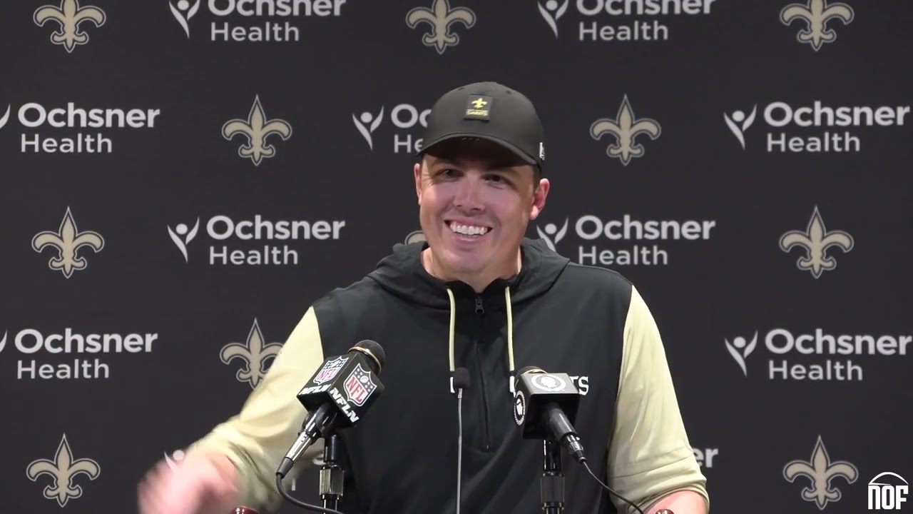 Saints HC Kellen Moore on win against Panthers, building momentum for the future, Tyler Shough