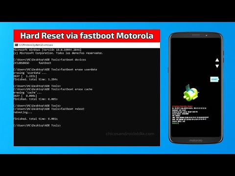 Cómo hacer un HARD RESET desde el MODO FASTBOOT en dispositivos Motorola y otros - Comandos (CMD)