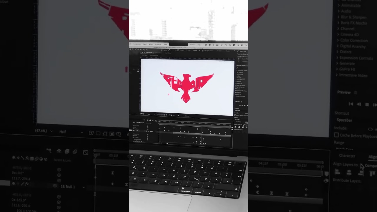 Eagle Logo animation  #graphicanimation #logomotion #skgraphicanimation #animation