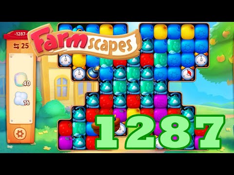 Farmscapes Level 1287 HD Gameplay Walkthrough | 3 - match game | android | ios | pc | GameGo Game