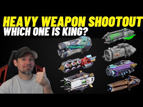 War Robots Heavy Weapon Shootout - Subduer - nucleon - screamer - devastator - Redeemer