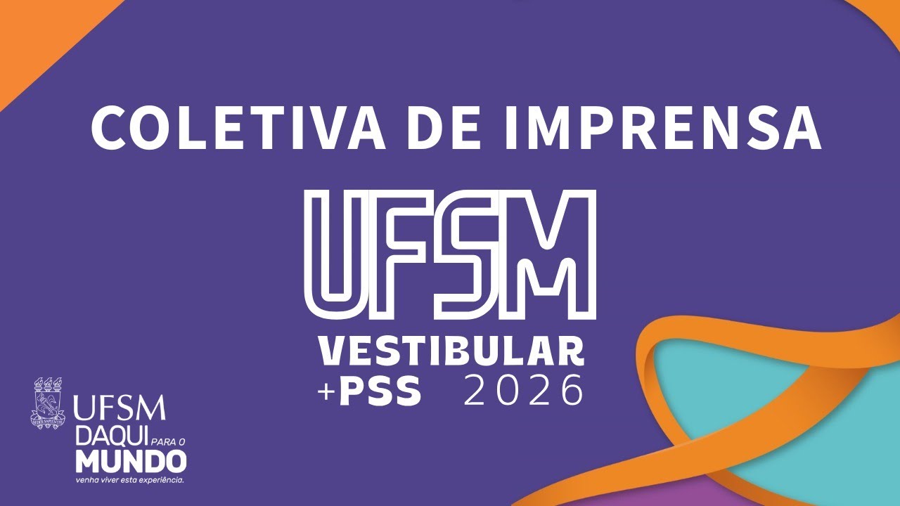 Coletiva de Imprensa PSS e Vestibular UFSM 2026 - Sábado