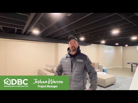 Tour of Cozy Finished Basement in Fairview Pennsylvania