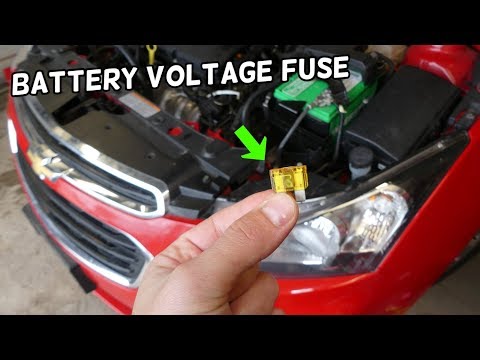 CHEVROLET CRUZE BATTERY VOLTAGE SENSOR FUSE LOCATION REPLACEMENT.