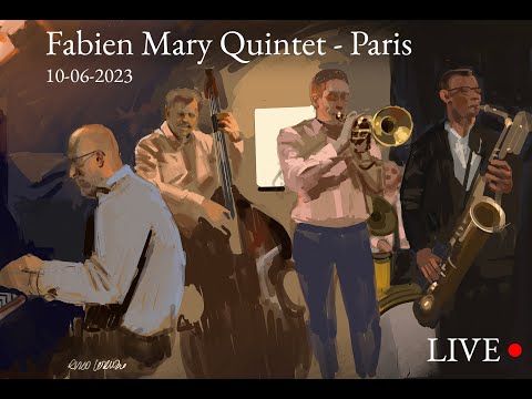 Live Jazz Digital Painting - Fabien Mary Quintet -  Paris