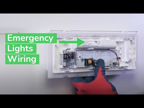 How to Install (Connection) Emergency Light in Non-permanent Mode | Exiway Easyled