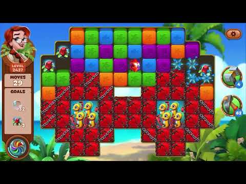 Lost Island Blast Adventure Level 2437 NO BOOSTERS - A S GAMING ✔️