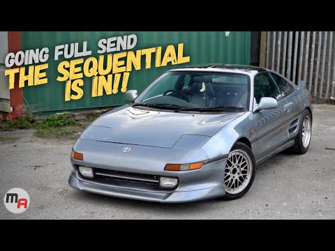 QUAIFE SEQUENTIAL IS IN THE K24 TURBO TOYOTA MR2 - FIRST TRY OF THE GEARBOX ON THE ROAD